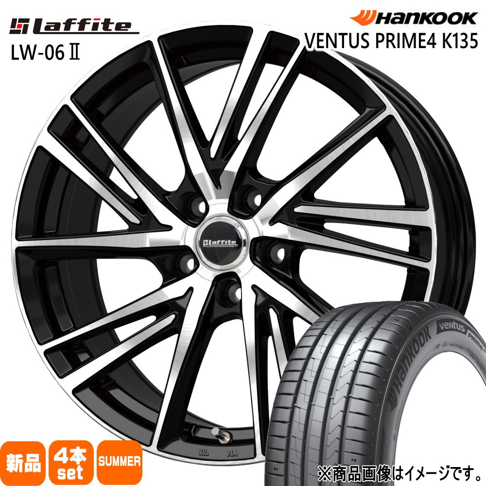 205/55R16 ベンタス プライム4 K135 VENTUS Prime4 K135 ハンコック HANKOOK 新品 夏用 サマータイヤ ホイール 4本セット HOT STUFF CORPORATION Laffite LW-06 2 16×6.5+48 5/100 16インチ