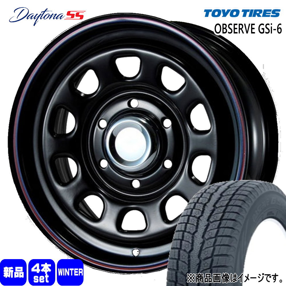 215/70R16 100Q オブザーブ GSi6 OBSERVE GSi-6 トーヨータイヤ TOYOTIRES 新品 冬用 スタッドレスタイヤ ホイール 4本セット MLJ Dyatona SS 16×6.5+45 6/139.7 16インチ