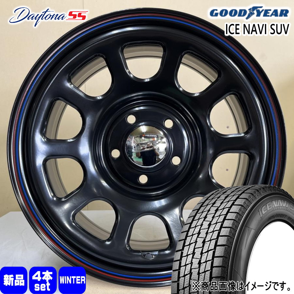 225/70R16 103Q アイスナビ SUV ICE NAVI SUV グッドイヤー GOODYEAR 新品 冬用 スタッドレスタイヤ ホイール 4本セット MLJ Dyatona SS 16×7.0+35 5/114.3 16インチ