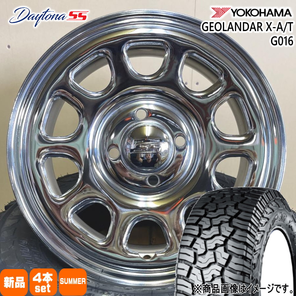145R14 C 85/83Q LT ジオランダー X-AT G016 GEOLANDAR X-AT G016 ヨコハマ YOKOHAMA 新品 夏用 サマータイヤ ホイール 4本セット MLJ Dyatona SS 14×5.0+42 4/100 14インチ