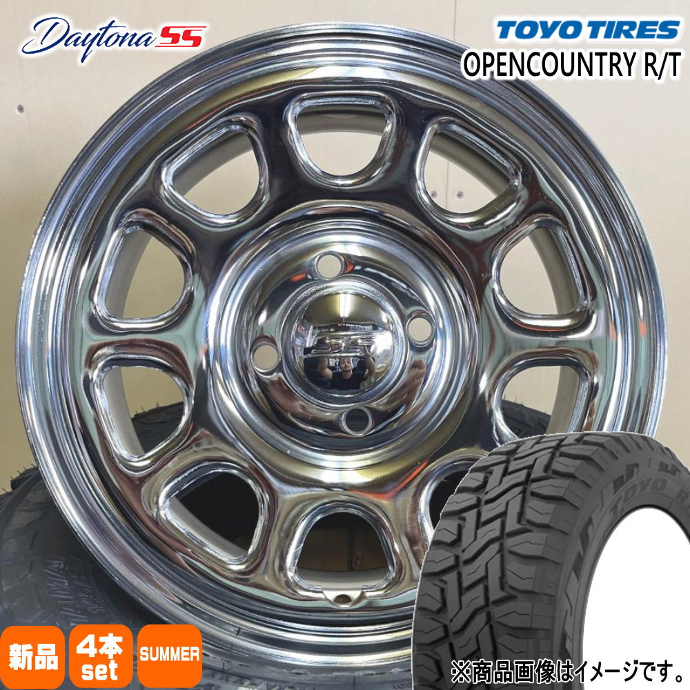 155/65R14 75Q オープンカントリー RT OPENCOUNTRY R/T トーヨータイヤ TOYOTIRES 新品 夏用 サマータイヤ ホイール 4本セット MLJ Dyatona SS 14×5.0+42 4/100 14インチ