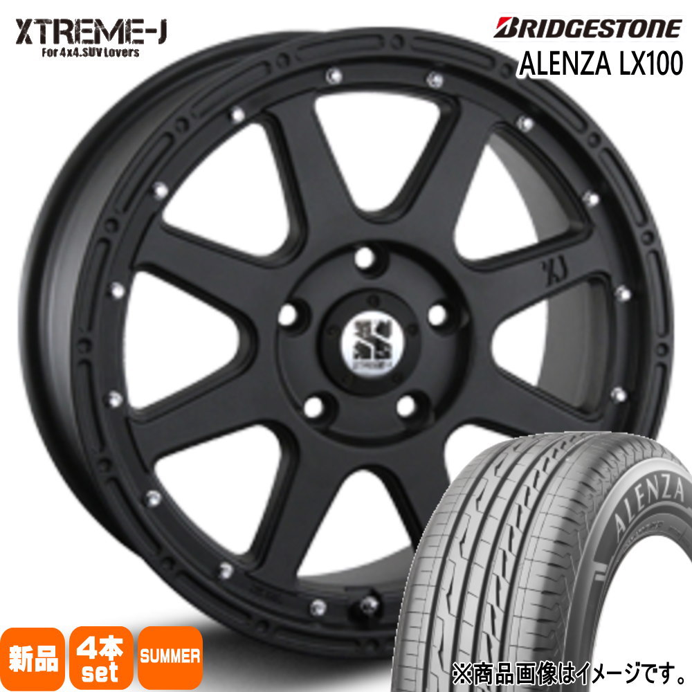 215/65R16 98H アレンザ LX100 ALENZA LX100 ブリヂストン BRIDGESTONE 新品 夏用 サマータイヤ ホイール 4本セット MLJ XTREME-J 16×7.0+35 5/114.3 16インチ