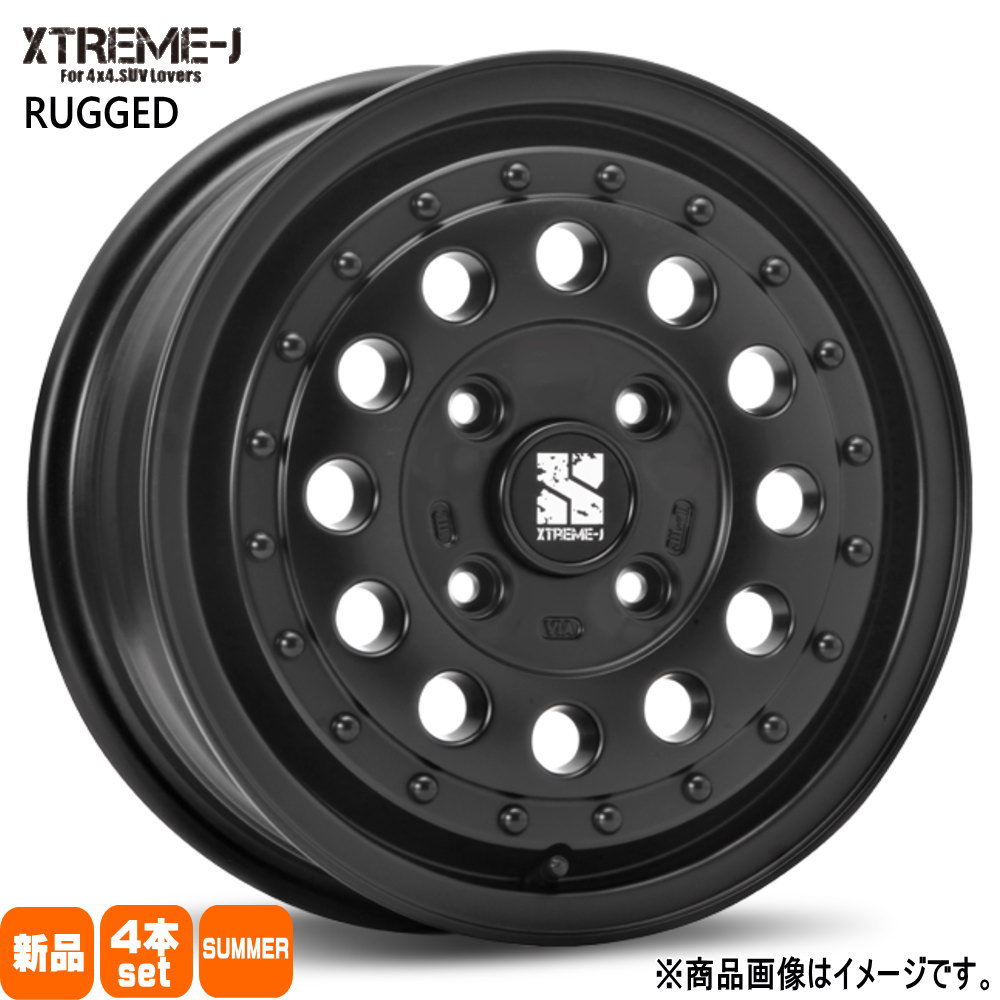 155/65R14 銘柄指定不可 輸入タイヤ 輸入タイヤ 輸入タイヤ 新品 夏用 サマータイヤ ホイール 4本セット MLJ XTREME-J RUGGED 14×5.0+45 4/100 14インチ
