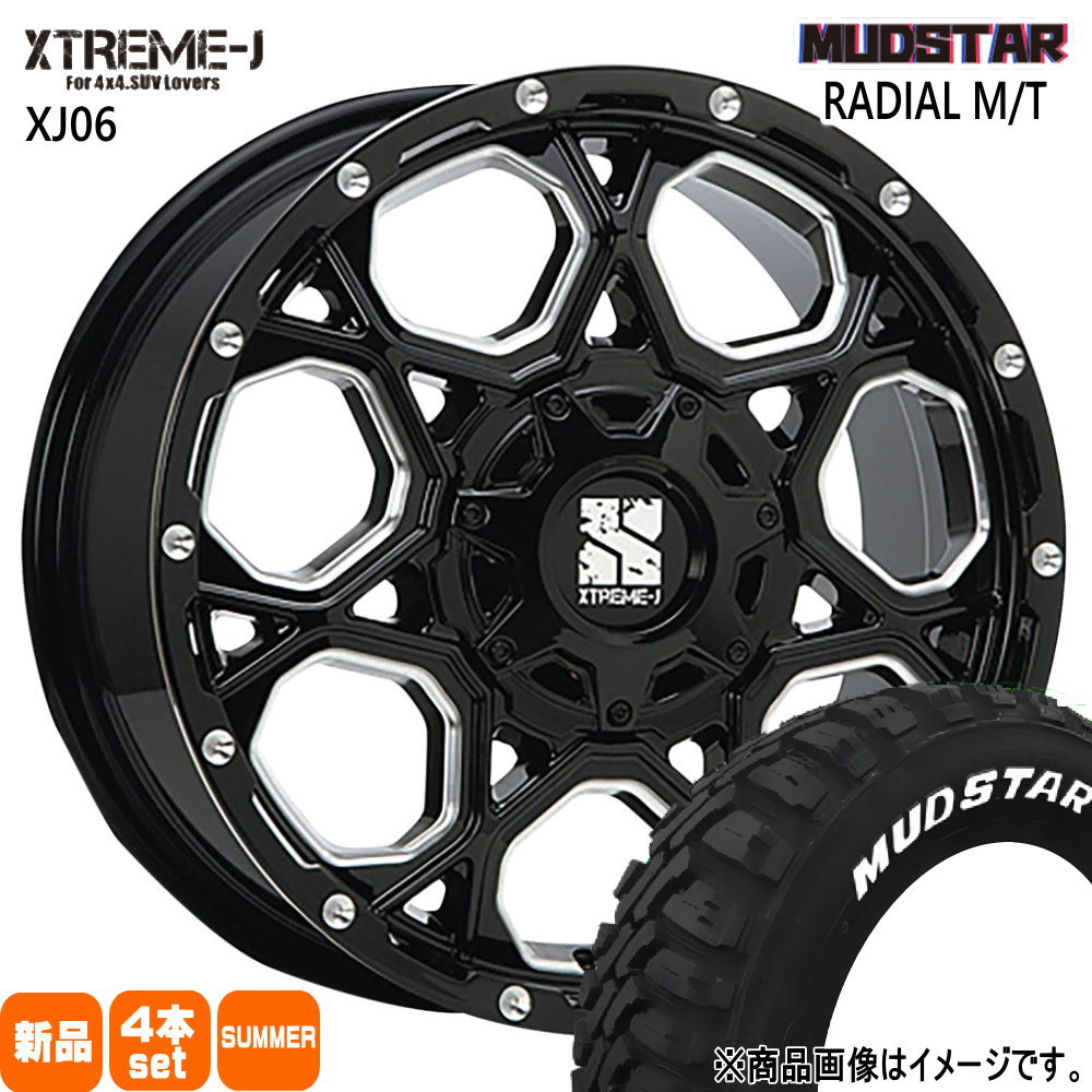 225/60R17 99T ラジアル MT RADIAL MT マッドスター MUDSTAR 新品 夏用 サマータイヤ ホイール 4本セット MLJ XTREME-J XJ06 17×7.0+42 10/100.114 17インチ