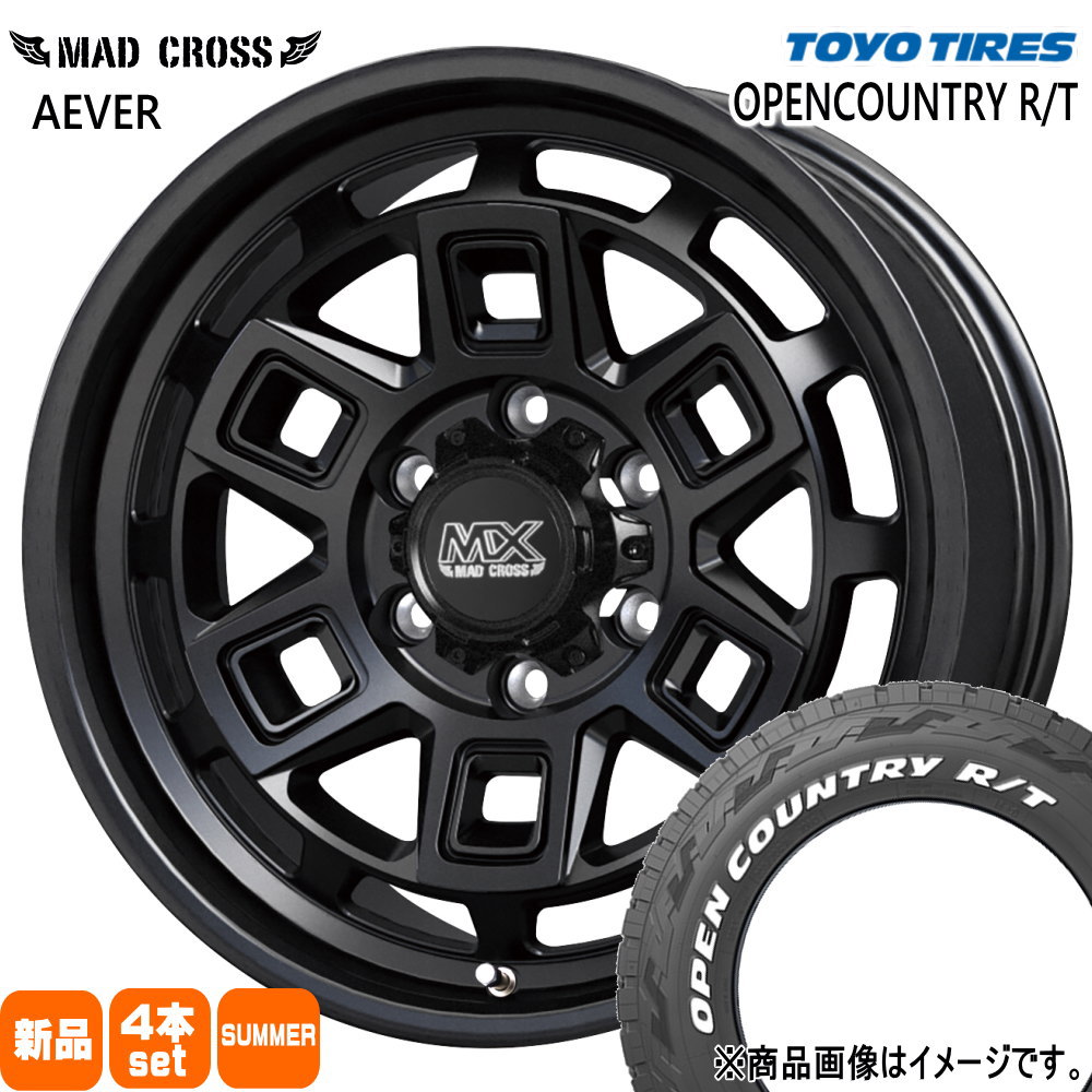 265/65R17 112Q オープンカントリー RT OPENCOUNTRY R/T トーヨータイヤ TOYOTIRES 新品 夏用 サマータイヤ ホイール 4本セット HOT STUFF CORPORATION MAD CROSS AEVER 17×8.0+20 6/139.7