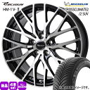 215/40R18 89V XL クロスクライメート2 CROSSCLIMATE2 ミシュラン MICHELIN 新品 夏冬兼用 オールシーズンタイヤ ホイール 4本セット HOT STUFF CORPORATION Precious HM-1 V2 18×7.0+48 5/114.3