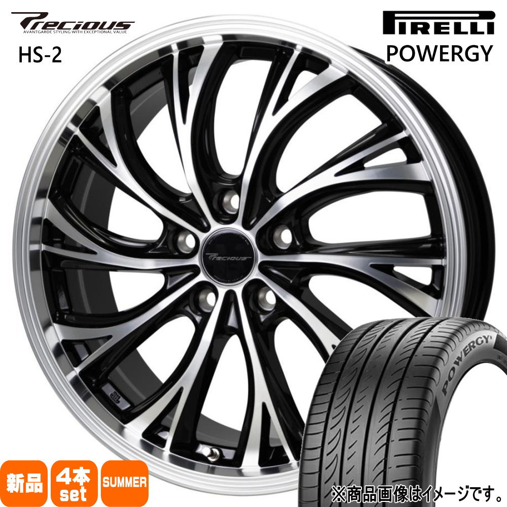 245/35R20 95Y XL パワジー POWERGY ピレリ PIRELLI 新品 夏用 サマータイヤ ホイール 4本セット HOT STUFF CORPORATION Precious HS-2 20×8.0+45 5/114.3 20インチ