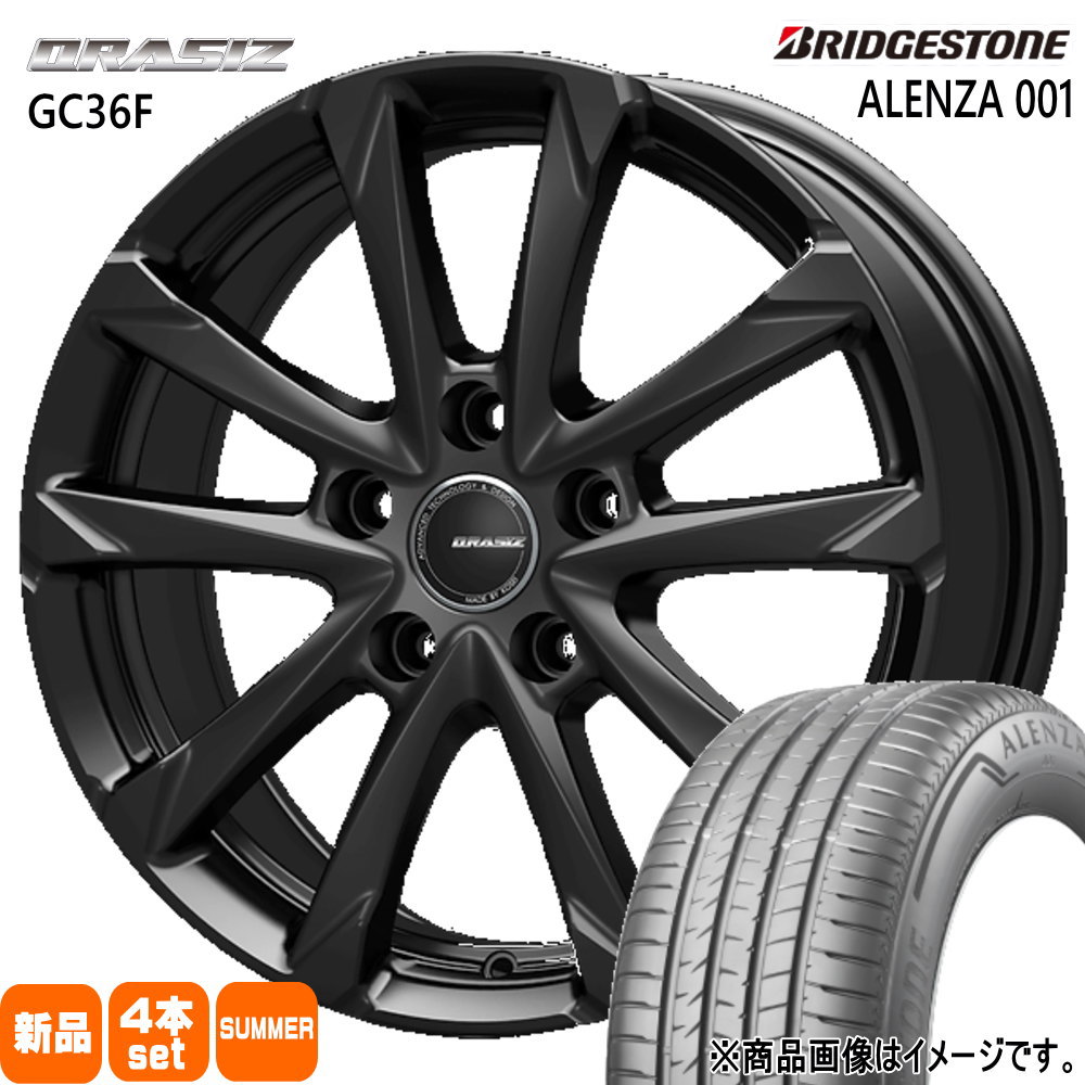 215/65R16 アレンザ 001 ALENZA 001 ブリヂストン BRIDGESTONE 新品 夏用 サマータイヤ ホイール 4本セット KIT JAPAN QRASIZ GC36F 16×6.5+40 5/114.3 16インチ