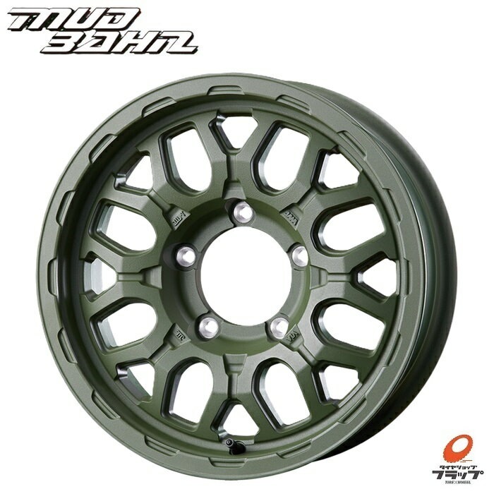 送料無料 ホイールのみ 4本セット BEST INTERMILANO MUD BAHN XR-800M ME チッピンググリーン 16インチ 5.5J インセット+20 5穴 PCD139.7 JWL-T リア純正センターキャップ対応 インターミラノ ベスト マッドバーン ざらざら塗装