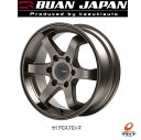  送料無料 ホイールのみ 4本セット BUAN JAPAN KBRACING17 セミグロスブロンズ 17インチ 6.5J インセット38 6穴 PCD139.7 JWL-T JWL VIA JAWA 舞杏 ブアンジャパン KBレーシング 17 200系ハイエース レジアスエース 車検規格対応品 日本製