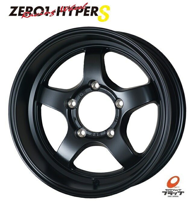 【取り寄せ品】送料無料 4本セット ホイールのみ ドゥオール CST ZERO1 HYPER S ゼロワンハイパー フラットブラック 16インチ 6J インセット+0 5穴 PCD139.7 JWL 4本 スズキ ジムニーシエラ