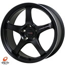 ホットスタッフ クロススピード CR5 BK 18インチ フロント/8.5J 38 5-114.3 2本 リア/9.5J 35 5-114.3 2本 軽量 前後違い クラウン マークX セドリック グロリア シーマ フーガ