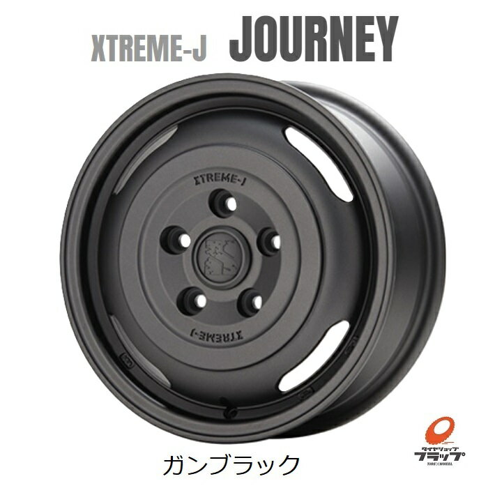 MLJ　エクストリームジェイ　ジャーニー　14x5.0J+48　5-114.3　ガンブラック　JOURNEY　4本セット　JWL-T　タウンエース　ライトエース　送料無料～（条件あり）
