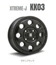 送料無料 4本セット MLJ エクストリームジェイ KK03 サテンブラック 14インチ 4.5J インセット 45 4穴 PCD100 JWL 4本 軽自動車 エブリィ キャリー スペーシアギア ハスラー クリッパー ハイゼット