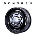 送料無料 4本セット モーターファーム ソノーラ Motor Farm SONORAN マットブラック 15インチ 6J インセット 32 4穴（8穴） PCD98/100 コンパクトカー アクア ヤリス ヴィッツ フィアット500