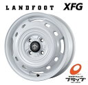 送料無料 4本セット ホイールのみ トピー実業 LANDFOOT XFG ランドフット ホワイト 15インチ 4.5J インセット 45 4穴 PCD100 JWL 4本 軽自動車 エブリィ ハスラー N-BOX タント ムーヴ ウェイク タフト ハイゼット デイズ ピクシス 鉄チン風