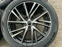 送料無料 4本セット ラフィット LW06 ブラックポリッシュ 17インチ 7J インセット+38 5穴 PCD114.3 205/55R17 おすすめ新品輸入タイヤセット 90系 ノア ノアハイブリッド 90系ヴォクシー ヴォクシーハイブリッド ステップワゴン キックス