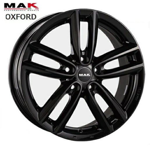 送料無料 4本セット MAK OXFORD オクスフォード グロスブラック 18インチ 7.5J インセット 51 5穴 PCD112 ハブ径66.6ミリ 4本 MINI ミニ クラブマン F54 ミニクロスオーバー F60