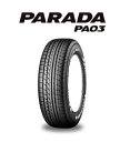 送料無料~ 個人宅配送可能 ヨコハマ パラダ PARADA PA03 215/65R16C 215/65-16C 109/107S タイヤのみ4本 新品 国産 ホワイトレター 貨物 バン用 ハイエース レジアスエース キャラバン