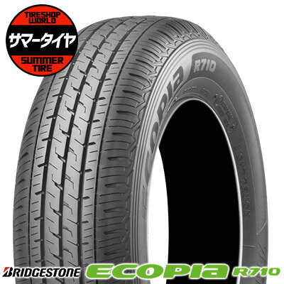 【タイヤ交換可能】 165/80R13 90/88N BRIDGESTONE ブリヂストン ECOPIA R710エコピア R710 夏 サマータイヤ 単品1本価格《2本以上ご購入で送料無料》