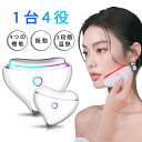 美顔器 EMS 毛穴ケア 微電流LED光 温熱ケア ネックケアリフト フェイスケア ボディケア 自宅用美容器 全身適用 4つモード多機能 振動 母の日 プレゼン...