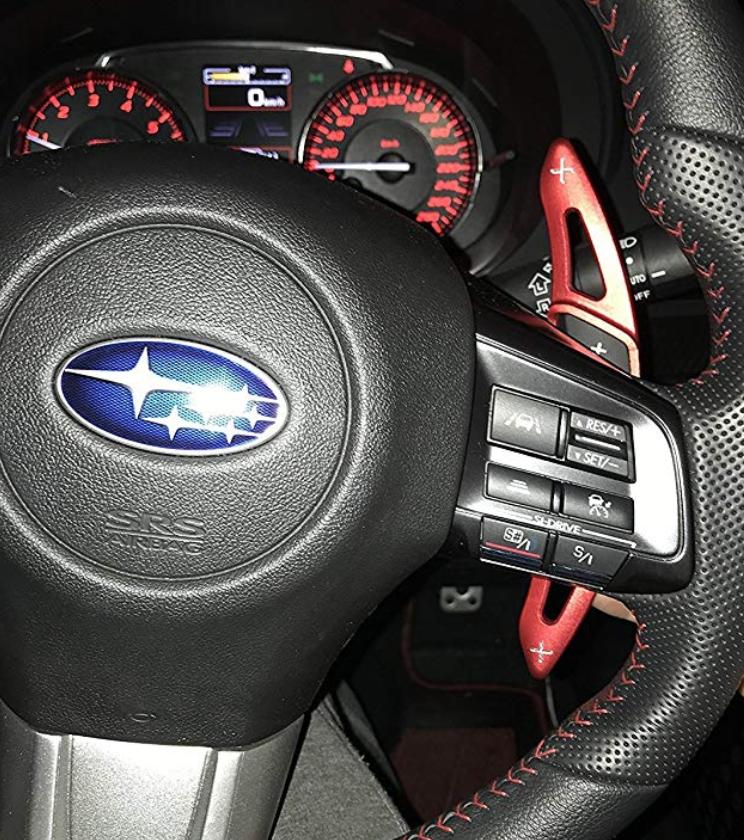 日本未入荷 SUBARU パドルエクステンション パドルシフトカバー ブルー パドルシフトカバー