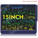 【期間限定ポイントUP】子供用LCDタブレットWicue 15インチ落書きボード幼児用カラータブレット学習おもちゃプレゼント3-12歳女の子男の子…