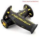 【期間限定ポイントUP】デイトナ(Daytona) PROGRIP(プログリップ) バイク用 グリップ ハンドル径φ22.2用 120mm 耐振ゲル エンド貫通 601タイプ イエロー 98026
