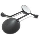 【期間限定ポイントUP】MAXIMASELECT バイク 丸型ミラー 凸面ミラー 正ネジ 10mm M10 汎用 純正タイプ Z2 ディオ110 レッツ マグナ...