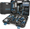 【期間限定ポイントUP】Sundpey 工具セット 148点組 - ホームツールセット作業工具セットラチェットドライバー六角レンチ プライヤーレンチ電圧テスター...