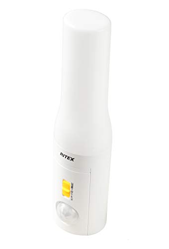 【期間限定ポイントUP】ムサシ どこでもセンサーライトおかえりプラス懐中電灯(乾電池式) ASL-035 W