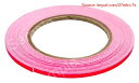 【期間限定ポイントUP】MYS蛍光テープ ピンク(3mm×8m) MM-24
