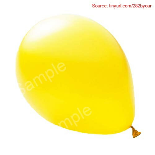 『代引き不可』ゴム風船 50個 選べる 全24色 スタンダード パーティ ヘリウム イベント 17.イエロー