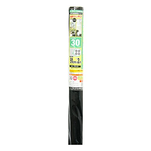 【期間限定ポイントUP】ダイオ化成(Daio Kasei) 防虫網 網戸用張替ネット 30メッシュ 91×2m ブラック
