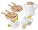 【期間限定ポイントUP】Sweet Little Chef ままごと ケーキ ティーセット 木製 スイーツ プチケーキ 知育玩具 (ティーセット Tea)