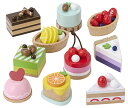 【期間限定ポイントUP】Sweet Little Chef ままごと ケーキ ティーセット 木製 スイーツ プチケーキ 知育玩具 (プチケーキセット P-cak...
