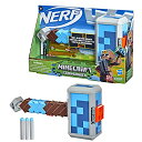 【期間限定ポイントUP】ハズブロ(HASBRO) ナーフ マインクラフト Minecraft ストームランダー ハンマー型ブラスター、ダーツ3本を発射、公式ナーフ エリート ダーツ3本付き、プルバックプライミングハンドル F4416 正規品