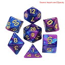 【期間限定ポイントUP】LIANHATA 多面体 ダイス サイコロ セット アクリル 7個入り D20 D12 D10 D8 D6 D4 神話TRPG MTG ...