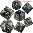 【期間限定ポイントUP】LIANHATA 多面体 ダイス サイコロ セット アクリル 7個入り D20 D12 D10 D8 D6 D4 神話TRPG MTG ...