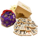 【期間限定ポイントUP】天童将棋駒 楓(かえで)押彫将棋駒と鈴花堂オリジナル駒袋 (和柄紫)
