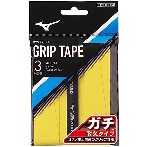 【期間限定ポイントUP】MIZUNO(ミズノ) テニス/ソフトテニス ラケットスポーツ ガチグリップ(耐久タイプ)3P 63JYA305 イエロー 【期間限定ポイントUP】MIZUNO(ミズノ) テニス/ソフトテニス ラケットスポーツ ガチグリップ(耐久タイプ)3P 63JYA305 イエロー