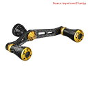 【期間限定ポイントUP】ゴメクサス FY98 リールハンドル カーボン製 ダイワ (Daiwa) スピニングリール対応 リール ダブルハンドル 月下美人 カルディア エメラルダス 交換 98mm ハンドルノブ付き イカ アジング エギング