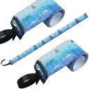 【期間限定ポイントUP】フィッシングメジャー 魚サイズ測定 魚測定メジャー 90cm 簡易釣りスケール ワイド バス釣り マジックテープ付き 軽量 防水 2個