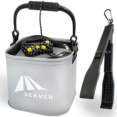 【期間限定ポイントUP】SEAVER(シーバー) 釣り 水汲み バケツ バッカン 22cm 【選べるセット/カラー】プライヤー フィッシュグリップ (グレー フィッシュグリップセット) 【期間限定ポイントUP】SEAVER(シーバー) 釣り 水汲み バケツ バッカン 22cm 【選べるセット/カラー】プライヤー フィッシュグリップ (グレー フィッシュグリップセット)