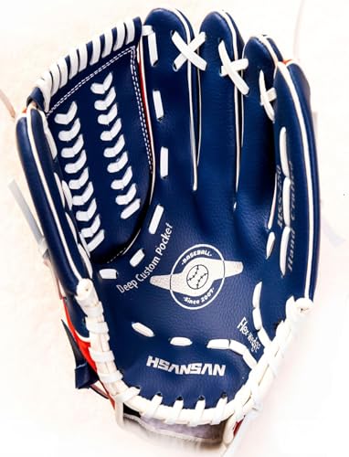 【期間限定ポイントUP】野球 ソフトボール グローブ フィールド マスター ユース グローブ 内野 外野 右投げ用ミット (ブルー, 11.5)