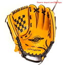 【期間限定ポイントUP】野球 ソフトボール グローブ フィールド マスター ユース グローブ 内野 外野 右投げ用ミット (イエロー, 10.5)