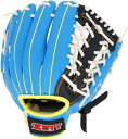 【期間限定ポイントUP】ゼット(ZETT)キャッチボール用 グローブ 初心者用 衝撃吸収パッド付き 10インチ(小学校低学年向け) 右投用 ブラック×オーシャン BDG2100VA(4)