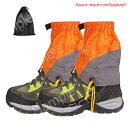 【期間限定ポイントUP】SEKIDAR 登山用ゲイター 防水 ショート ゲイター 泥除け 砂よけ 雪よけ レッグカバー 防水 登山スパーツ ショート 雨 雪対策 トレッキング 登山 アウトドア 軽量 通気 男女兼用 オレンジ