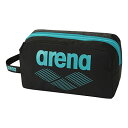 【期間限定ポイントUP】arena(アリーナ) プルーフバッグ 2ルームプルーフバッグ AEAWJA53 ブラック×エメラルド(BKEM)
