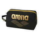 【期間限定ポイントUP】arena(アリーナ) プルーフバッグ 2ルームプルーフバッグ AEAWJA53 ブラック×ゴールド(BKGD)